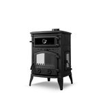 FLAME STOVE SİRİUS MAXİ Pik Döküm Fırınlı Camlı Soba FS-011YK, Yan Kapak, Odun Kömür, 63x55x95 cm, 160 kg, 18.21 kW