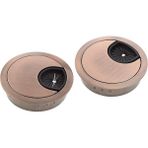 Flameer 2 Adet 60MM Masa Masası Grommets Kablo Kordon Delik Kapağı Ev ve Ofis Bakır Için (Yurt Dışından) - 424