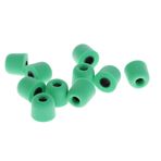 Flameer 5 Pairs 4.5 mm Kulak İçi Kulaklıklar İçin Yeşil Silikon