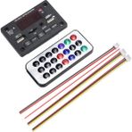 Flameer Mp3 Çalar Dekoder Destek Fm Tf USB Aux Arabalar Mp3 Çalar Aksesuarları Siyah (Yurt Dışından)