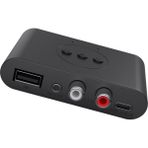 Flameer USB Adaptörü Kablosuz 3.5mm ve Rca Ses Alıcısı ile Mıc Düşük Gecikme Tv Için (Yurt Dışından) - Siyah