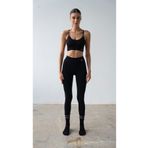 Flamefit Wear Sporcu Kadın Bralet- Tayt Takım Siyah