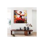Flamenco Figür El Yapımı Yağlı Boya Tablo 96x95cm