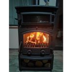 Flamestove FS-011 St Sirius Maxi 3 Camlı Kuzineli Odunluklu Döküm Soba