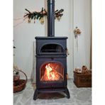 Flamestove FS-023 Modena Oven Tek Camlı Kuzineli Döküm Soba