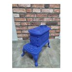 Flamestove FS-059 Mavi Nostalji Camsız Mini Döküm Soba