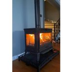 Flamestove Retro Lüx-Yk 3 Camlı Yan Kapaklı Şömine Döküm Soba