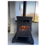 flamestove Sirius Mega-yk Tek Camlı Yan Kapaklı Kuzineli Döküm Soba