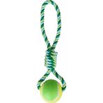 Flamingo 10 cm İp Tenis Toplu Köpek Oyuncağı