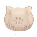 Flamingo 220 ml 12.5 cm Mylo Seramik Kedi Şekilli Köpek Mama Kabı