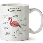 Flamingo Anatomisi Flamingo Anatomy Baskılı Kupa