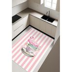 Flamingo Desenli Dijital Baskı Kaymaz Taban Mutfak Halısı H0049