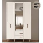 Flances Açelya 3 Kapak Mdf Ayaklı Tasarım Gardırop - Aytaşı Rengi