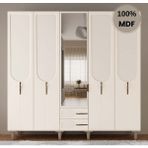 Flances Açelya 5 Kapak Mdf Ayaklı Tasarım Gardırop - Aytaşı Rengi