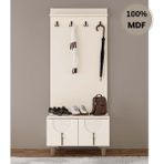Flances Açelya Mdf Ayaklı Tasarım Askılıklı Portmanto Ayakkabılık - Aytaşı