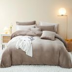 Flanel Nevresim Takımı 140x200 cm Tek Kişilik Yatak Kışlık Krem Beyaz Yeşil Meyve Yumuşak Kadife Sıcak Fermuarlı 1 Yastık Kılıfı 65x65 cm Yetişkinler için Rahat Ev Dekoru