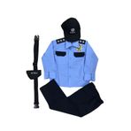 FLAŞ Erkek Çocuk Mavi Asayiş Polis Kıyafeti Alt-Üst Takım