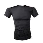 Flaş Tactical Erkek Microfiber Tişört Kısa Kol Micro Askeri Malzeme T-shirt (S, Siyah)