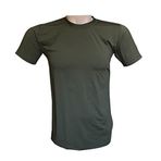 Flaş Tactical Erkek Microfiber Tişört Kısa Kol Micro Askeri Malzeme T-shirt (XL, Haki)