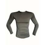Flaş Tactical Erkek Microfiber Tişört Uzun Kol Micro Askeri Malzeme T-shirt (M, Haki)