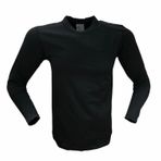 Flaş Tactical Erkek Microfiber Tişört Uzun Kol Micro Askeri Malzeme T-shirt (S, Siyah)