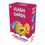 Flash Cards Türkçe-İngilizce Eğitim Kartları, 29 Harf ve 29 Hayvan, 3+ Yaş, 48 Parça