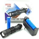 Flashlight Fener Yedek Pilli Rambo K58