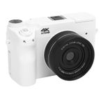 Flaşlı 75MP UHD 4K Dijital Kamera, 18X Zoom, WiFi Nokta ve Çekim Kamerası, 3 İnç LCD Ekran, Fotoğrafçılık, Video Kaydı, 8 Mod, 1500mAh Li Pil Dahil (BLACK) (WHITE)