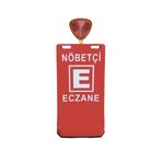 Flaşör Lambalı Eczane Baskılı Çift Yön Ultra Levhalı Reklam Dubası Kırmızı Renk 7.5 Kg CVLEVELUX12429404RECZ