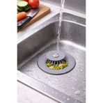 Flaura Home 3’lü Basmalı Silikon Lavabo Gider Süzgeci & Tıpası – Koku ve Tıkanıklık Önleyici