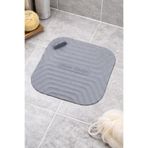Flaura Home Gri Kare Silikon Kötü Koku Önleyici Gider Tıpası – Banyo, Mutfak, Lavabo ve Balkon İçin Su Geçirmez