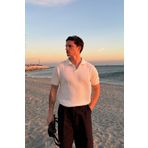 Flaw Wear Ajurlu Patlı Triko Ekru Polo Yaka Tişört