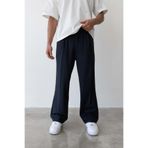 Flaw Wear Pileli Baggy Fit Kumaş Lacivert Pantolon