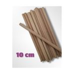 Flea Market 10 Cm Uzunluk - 10 Mm Kalınlık 5 Adet Yuvarlak Ahşap Çubuk, Maket İçin Çubuk Sopa, MKT10CM