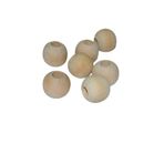 Flea Market 16 Mm Ham Işlenmemiş Ahşap Boncuk - 50 Gram (35 Adet.)