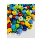 Flea Market 20 Adet 10 Mm (10/Renk) El Yapımı Bodrum Kare Cam Boncuğu, Kolye Ve Takı Boncuğu -
