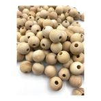 Flea Market 20 Mm Ham Ahşap Tahta Boncuk - 15 Adet