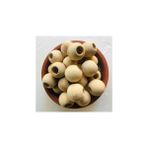 Flea Market 22MM Ham Ahşap Boncuk - 20 Adet - - Renkli