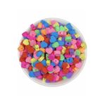 Flea Market 25 Adet Polimer Kil Renkli Kalp Model Fimo Boncuk,takı Yapımı BNCK-646