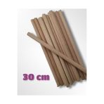 Flea Market 5 Adet 30 Cm Uzunluk - 10 Mm Kalınlık Yuvarlak Ahşap Çubuk, Maket İçin Çubuk Sopa, MKT30CM