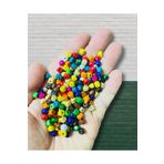 Flea Market 5 Mm Karışık Renkli Küp Tahta Ahşap Boncuk (25GR,~350 ADET BONCUK) BNCK-631