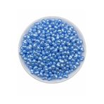 Flea Market 50Gr Mavi Renk Formsuz Şekilsiz Plastik Lüks Barok Inci Boncuk, Yamuk Inci (~250 Adet)