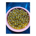 Flea Market 8Mm Yuvarlak Bal Kahve Cam Boncuk - Takı Boncuğu - 50 Adet -