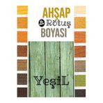 Flea Market Ahşap Rötuş Boyası - Yeşil - 25Ml, Fırçalı Cam Şişede Mobilya Masa Sandalye Sehpa Çizik Onarıcı Woodcolors