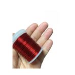 Flea Market Bakır Çiçek Teli 0,30 Mm - Takı Teli - Hobi Teli - 1 Makara - (Ort 50 Metre) 030Tel Kırmızı