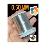 Flea Market Bakır Çiçek Teli 0,60 Mm - Takı Teli - Hobi Teli - 1 Makara 060Tel Gümüş