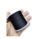 Flea Market Bileklik İpi Paraşüt İpi Siyah 1mm, PRST100MT-ELS-BLACK