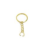 Flea Market Ezme Üçgen Uçlu Anahtarlık Halkası, Standart, 50Gold3Gen, Gold, üniseks-yetişkin