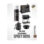 Flea Market Mat Siyah Isıya Dayanıklı Sprey Boya, matsiyahspreyff