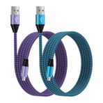 Flecom Android Telefon Şarj Kablosu Uzun Mikro USB Şarj Kablosu Veri Aktarımı Samsung Galaxy J8 J7 J6 J5 J4 J3 S7 S6, Moto E E5 E4 Plus/Play, G5 G5S G4 Plus/Play, G6 Play, Tablet, LG için Hızlı Şarj
